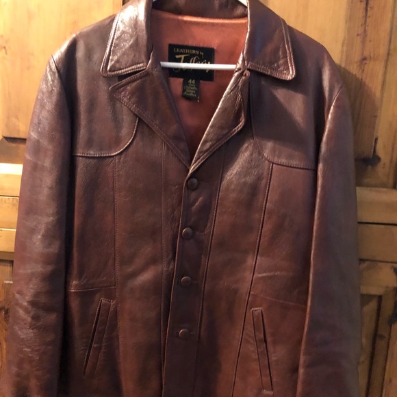 Perfect Maroon Glove Leather Car Coat~Jeffrey 44